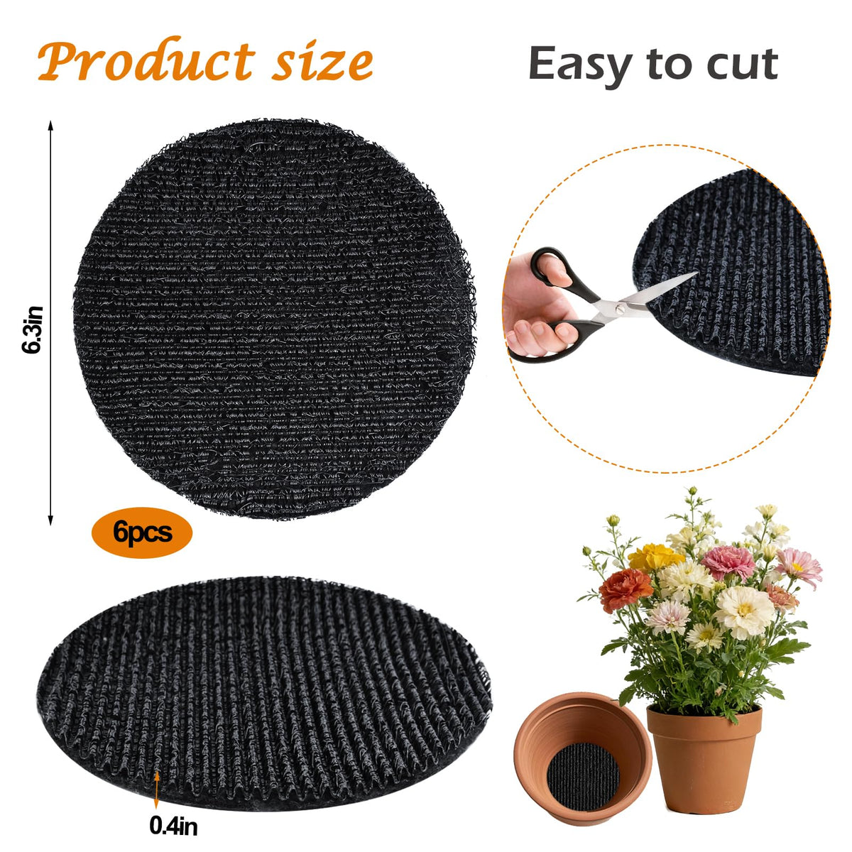 Voccos pot mesh disc inside pot improves drainage and root oxygenation.