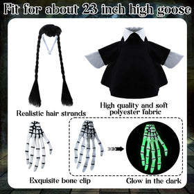 Voccos double-braid wig for the porch goose with adjustable styling
