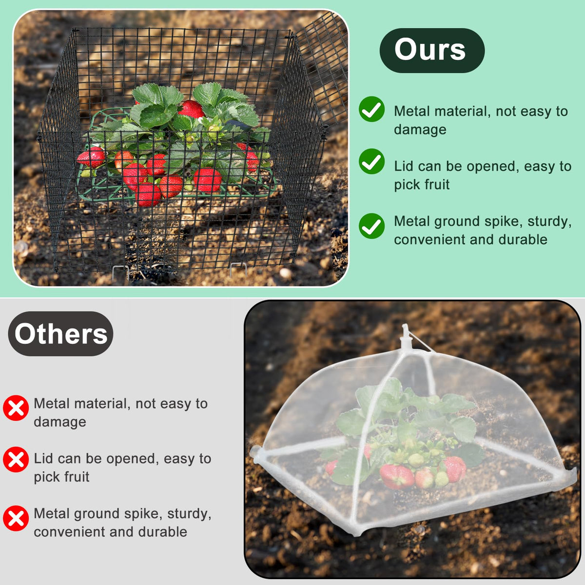 Voccos garden stand setup shows easy support for thriving strawberries.