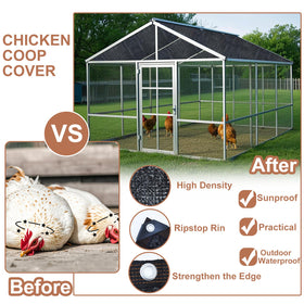 Voccos outdoor shade enhances garden and coop areas with reliable sun protection.