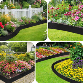 Voccos outdoor landscape edging in a garden scene for versatile use.