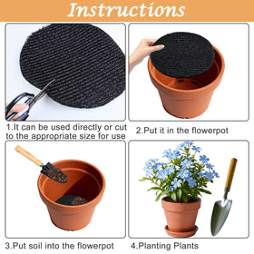 Voccos round pot hole pad promotes better aeration for roots.