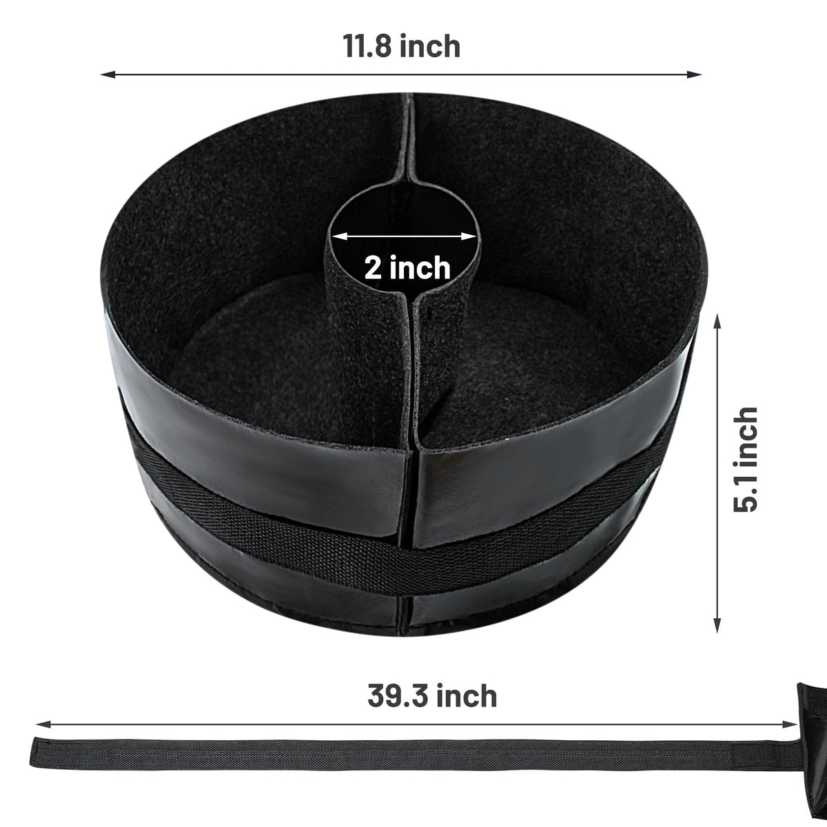 Voccos two semi-circular pots joined demonstrate easy assembly and stable shape.