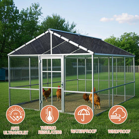 Voccos shade netting illustrates ventilation for plants and animals.