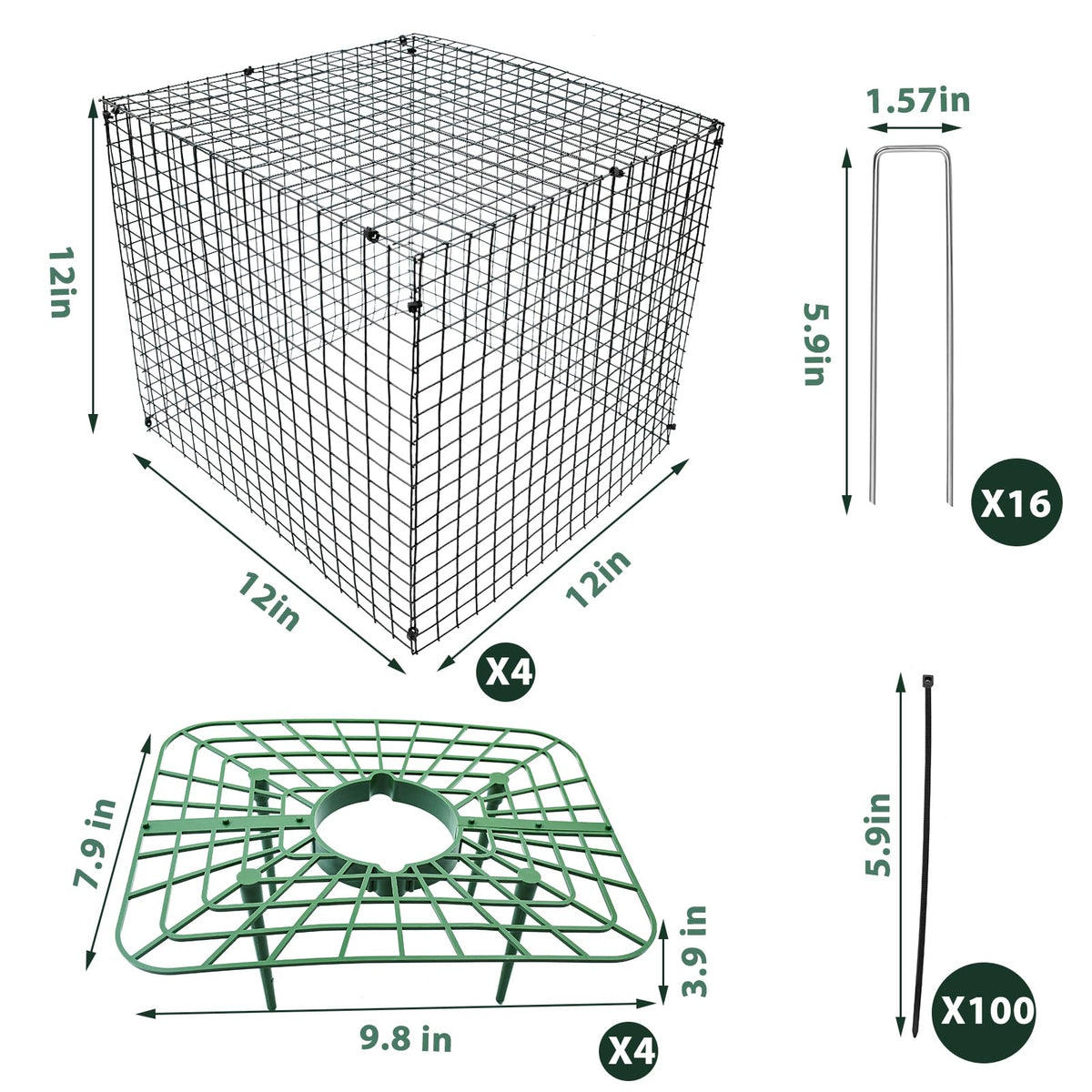 Voccos strawberry trays 12x12 inch promote drainage and air circulation.