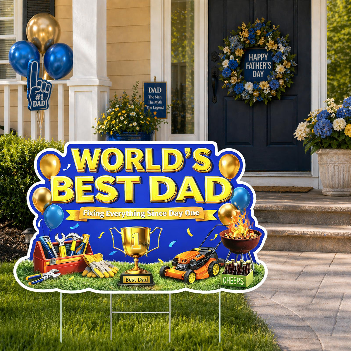 VOCHIC 30x15 inch yard sign is large and highly visible
