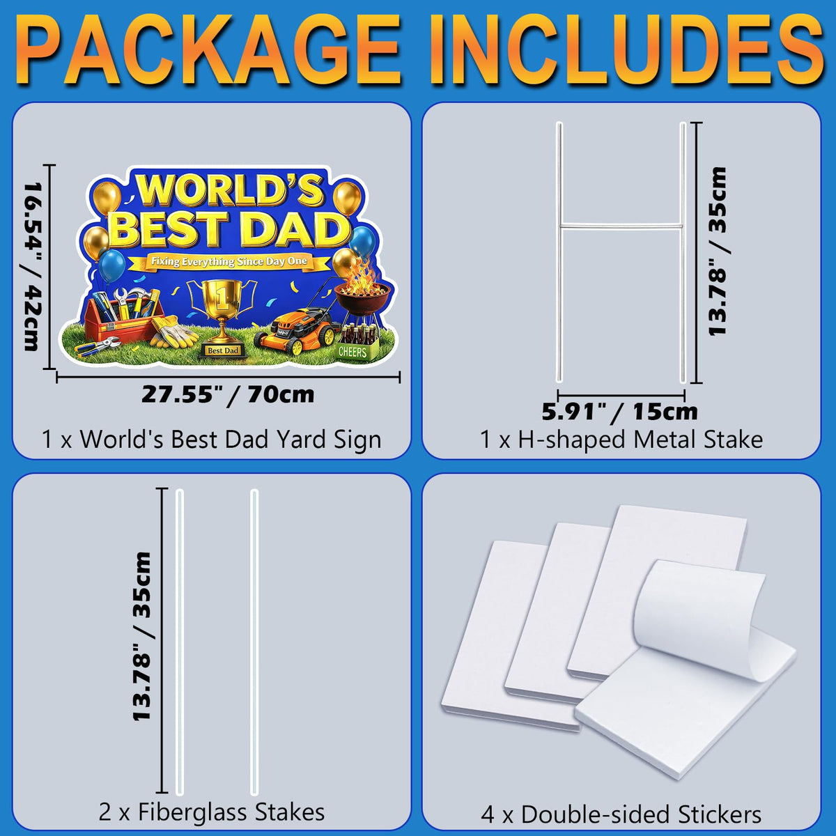 VOCHIC Weather-resistant yard sign withstands outdoor celebrations