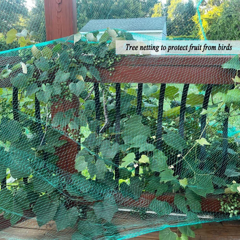 Vocray pest barrier blocks deer and small mammals while plants continue to grow.