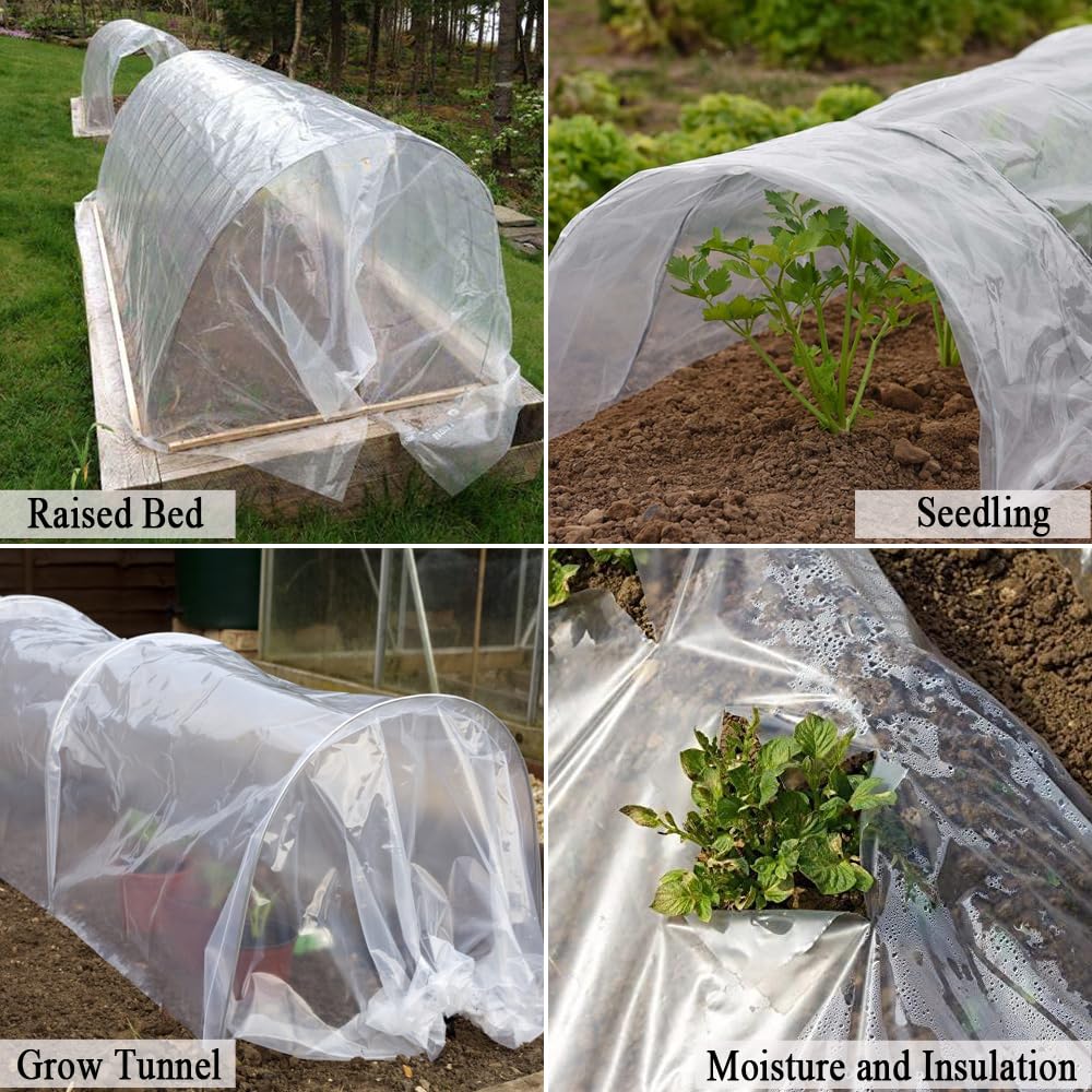 Extended growing season with Vocray frost protection and wind barrier.