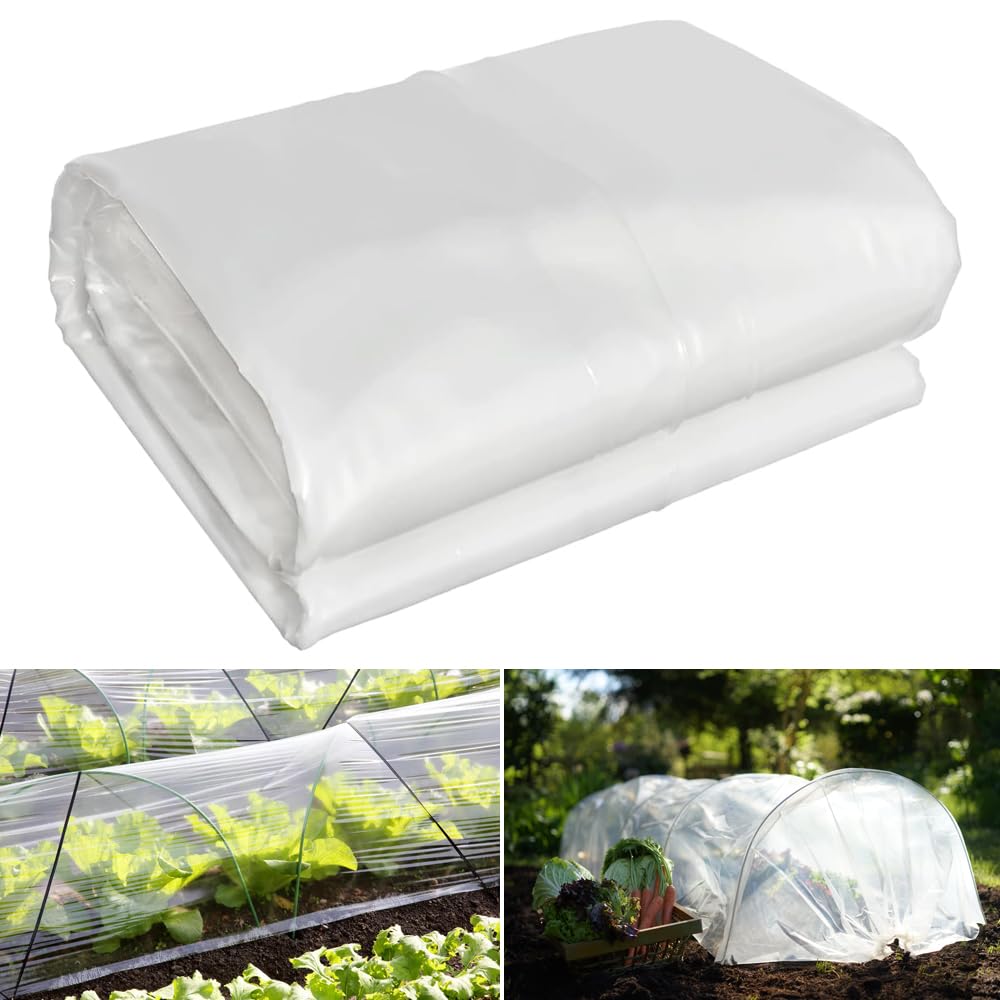 Vocray floating row cover 6.5x33 ft shields crops while letting sunlight through.