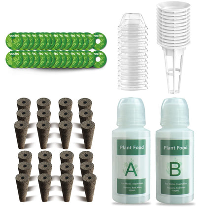 VOCRS seed pods with 24 grow sponges for ready-to-use indoor hydroponics.