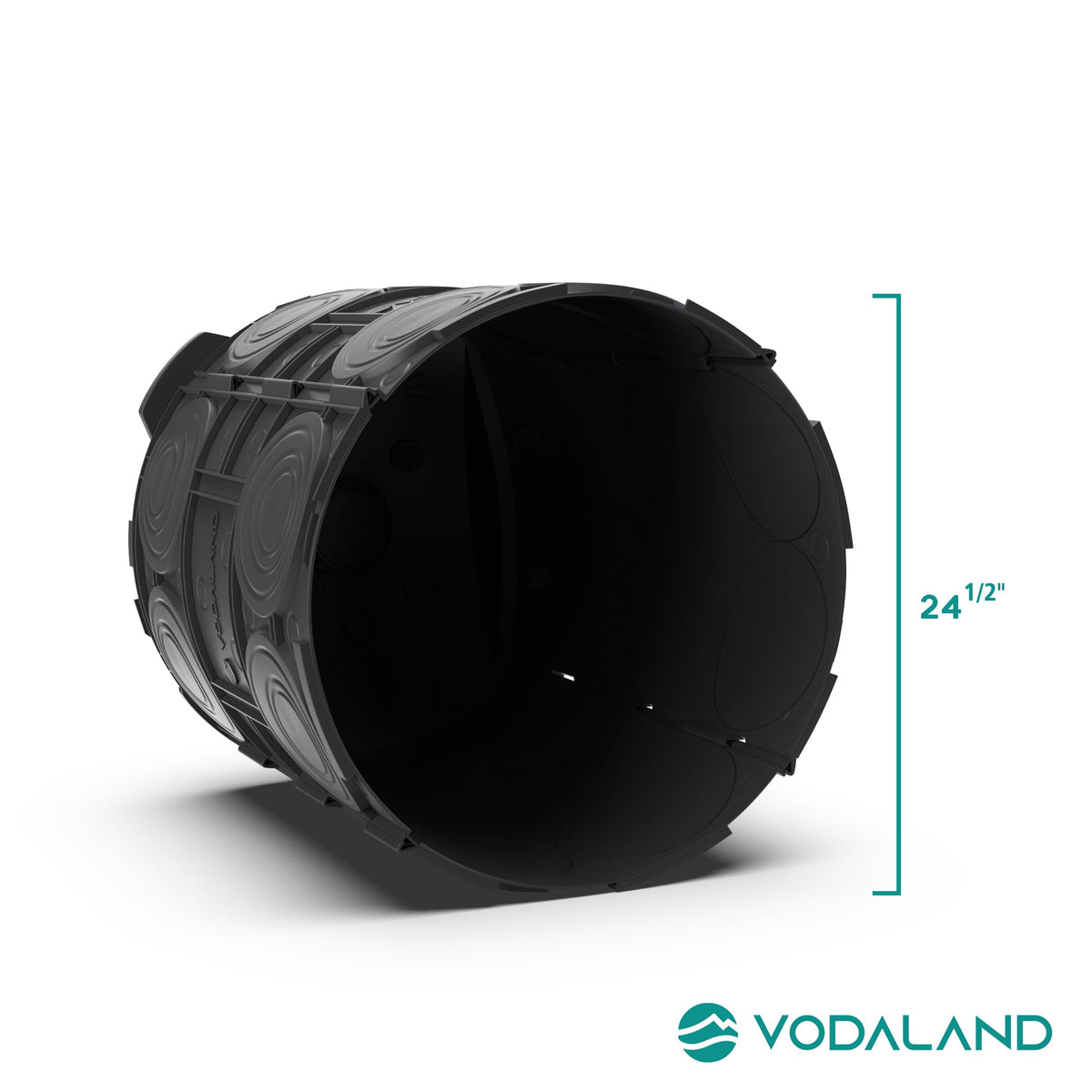 Vodaland modular stackable dry-well setup for scalable drainage solutions.