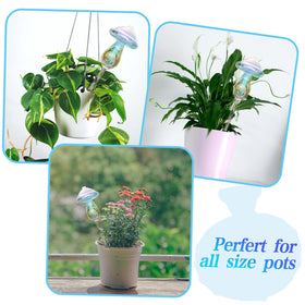 Vodhord durable glass globes suited for hanging and patio plants