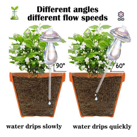 Vodhord glass watering bulbs sized 9.84 inches for versatile placement
