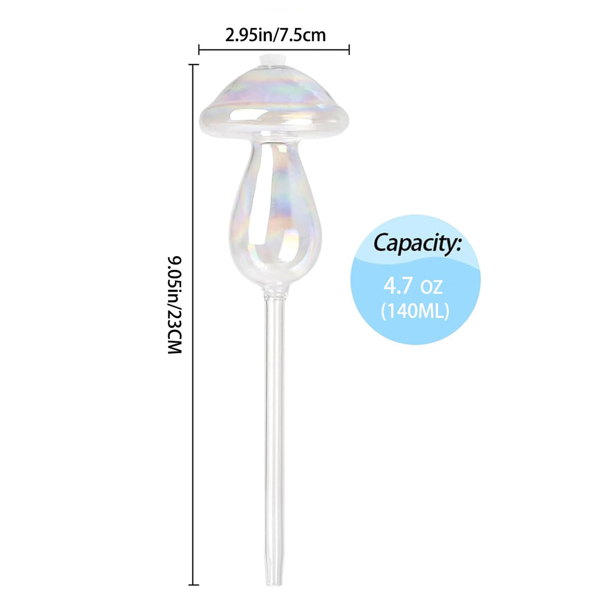 Vodhord hand-blown glass plant globes serving reliable watering