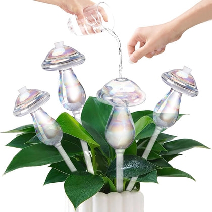 Vodhord self-watering globes with top-fill design for indoor plants