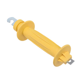 Voefig heavy-duty gate handle in yellow, rubber insulation for durability.