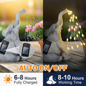VOFSTAND resin outdoor ornament weatherproof, withstands rain and sun.