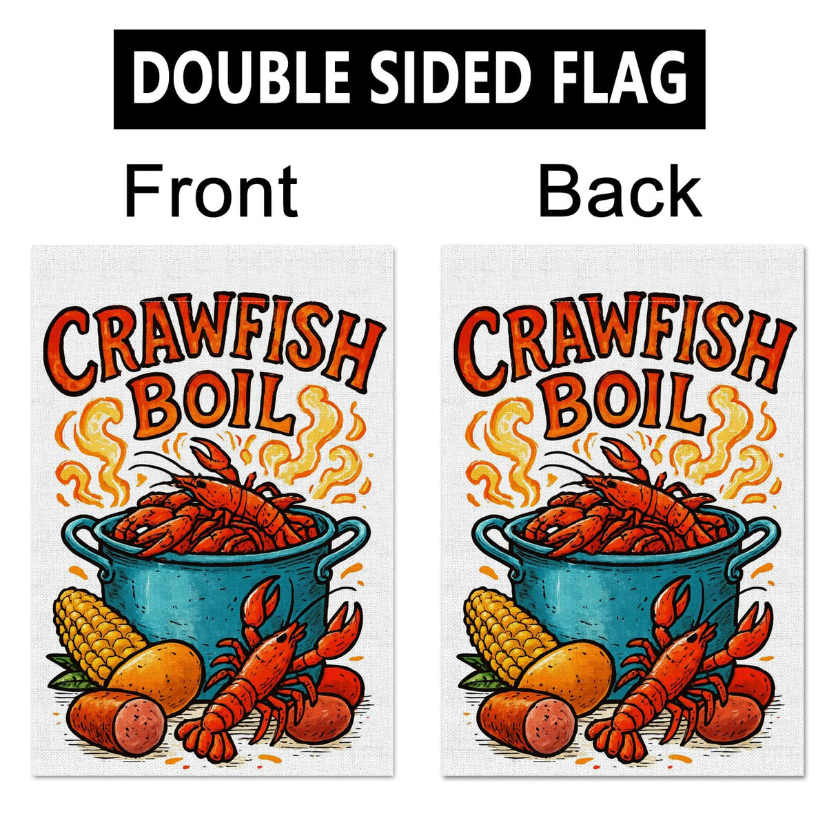 Vohado patio garden decor flag creates a warm welcome for guests.