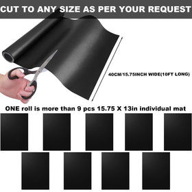 VOIRBLEU non-stick grill mat top view demonstrates easy food release