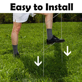 Voittozege easy install yard sign stake enables quick placement at events