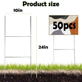 Voittozege H-frame yard sign stand keeps open house signs upright and easy to move