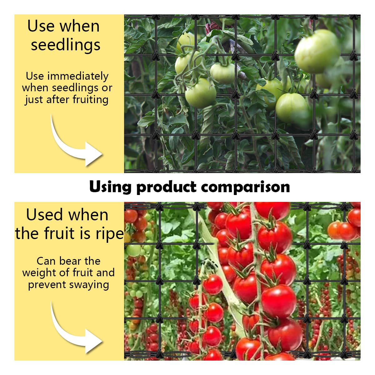 Voittoze trellis net grid 0.5x0.5ft shows adjustable spacing.