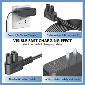 VOJSALDR 12.6V charger, durable waterproof shell for wet poolside use.