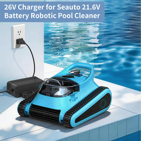VOJSALDR 26V charger outputs steady 26V, supports quick recharge for 21.6V li-ion cleaners.