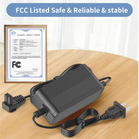 VOJSALDR power adapter features 100-240V input for global use.