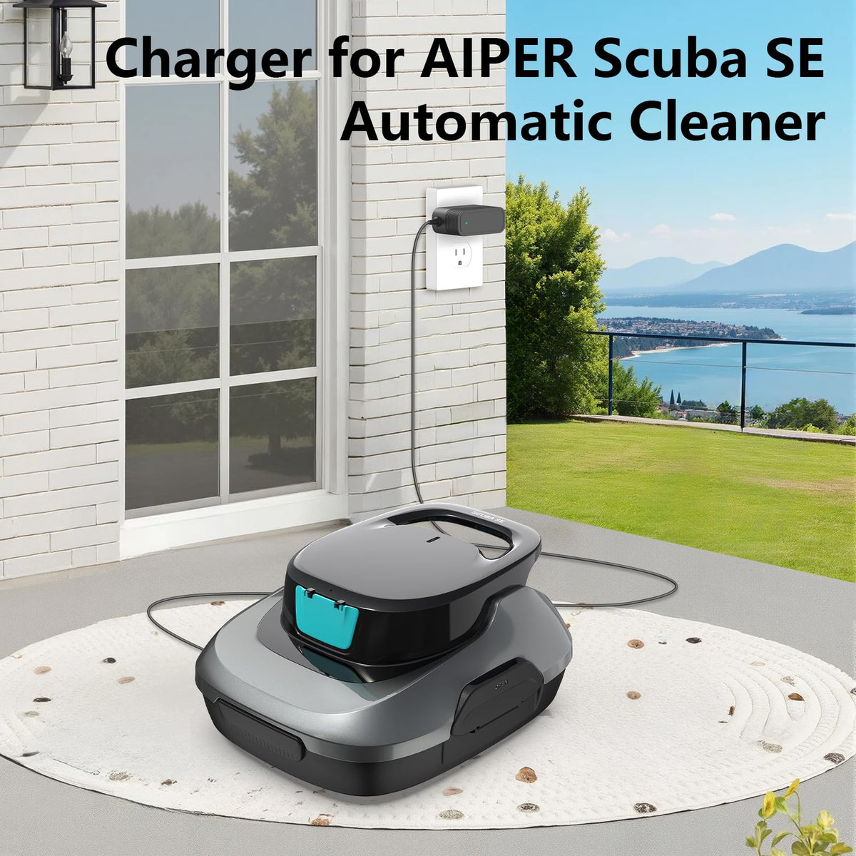 VOJSALDR waterproof charger shell keeps the unit protected in damp poolside conditions.