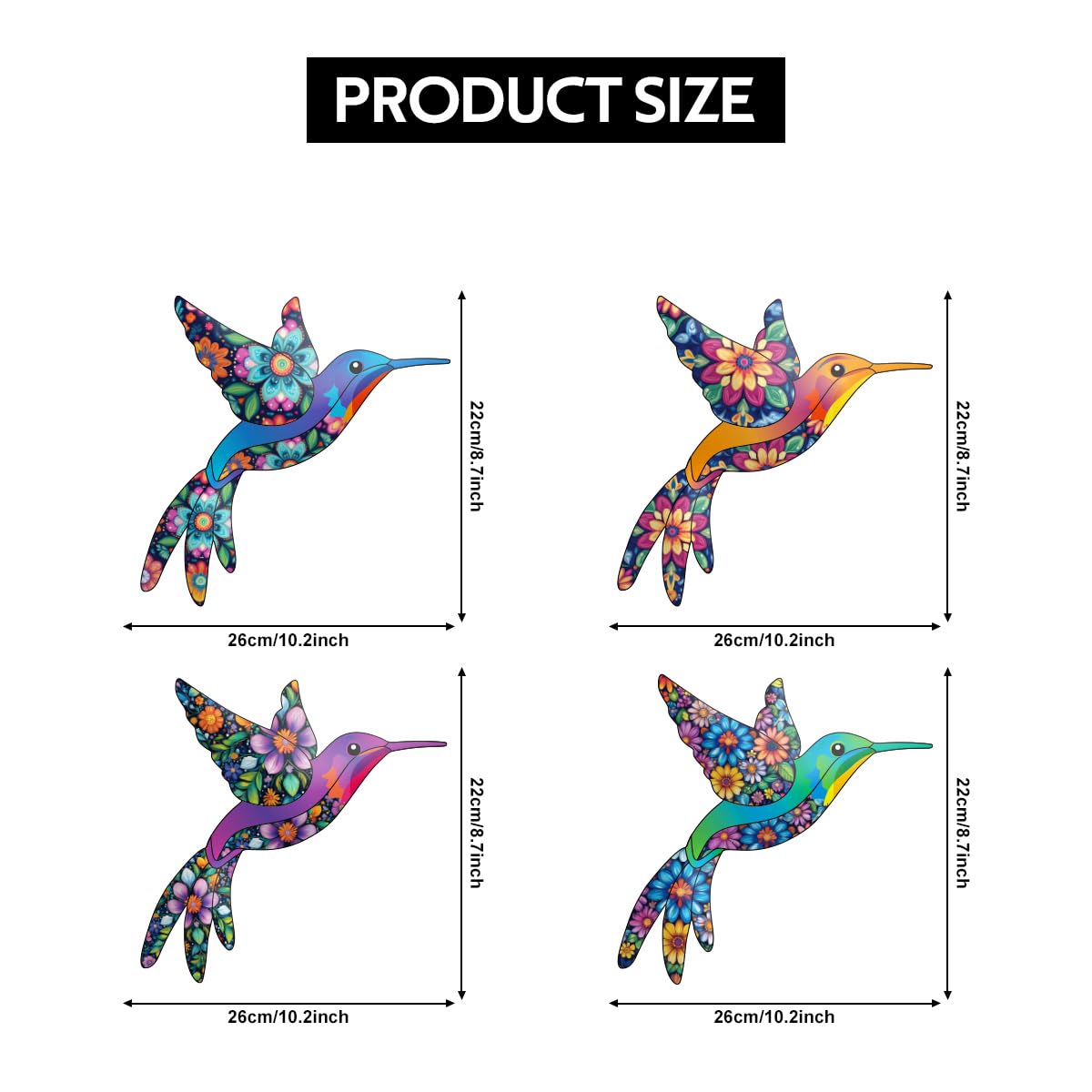 VOKPROOF hummingbird art as a thoughtful gift for gardeners and decorators.