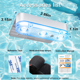 3M adhesive pads enable VOLISUN lights mounting on smooth surfaces