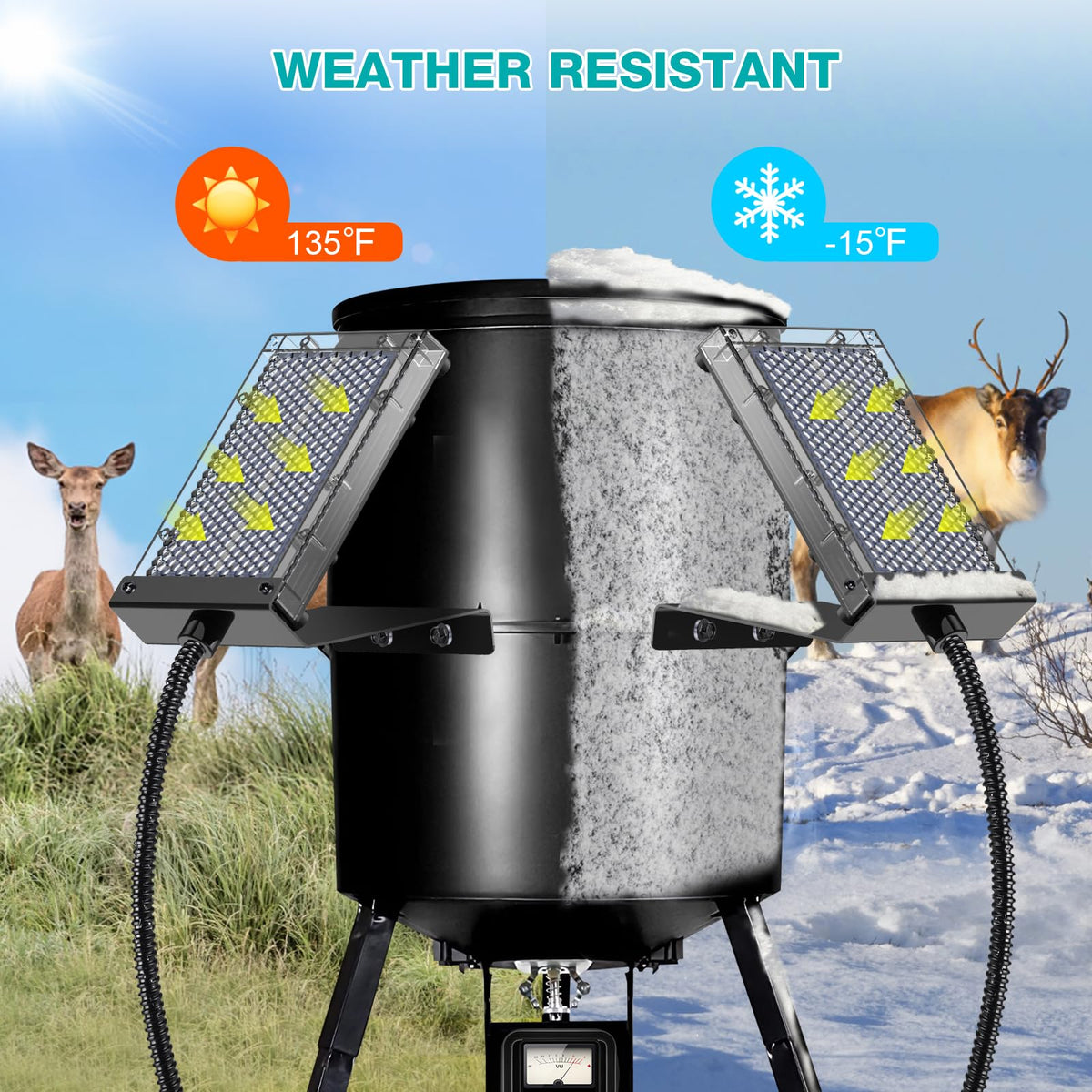 VOLT HERO polycarbonate front cover protects the panel in harsh conditions.