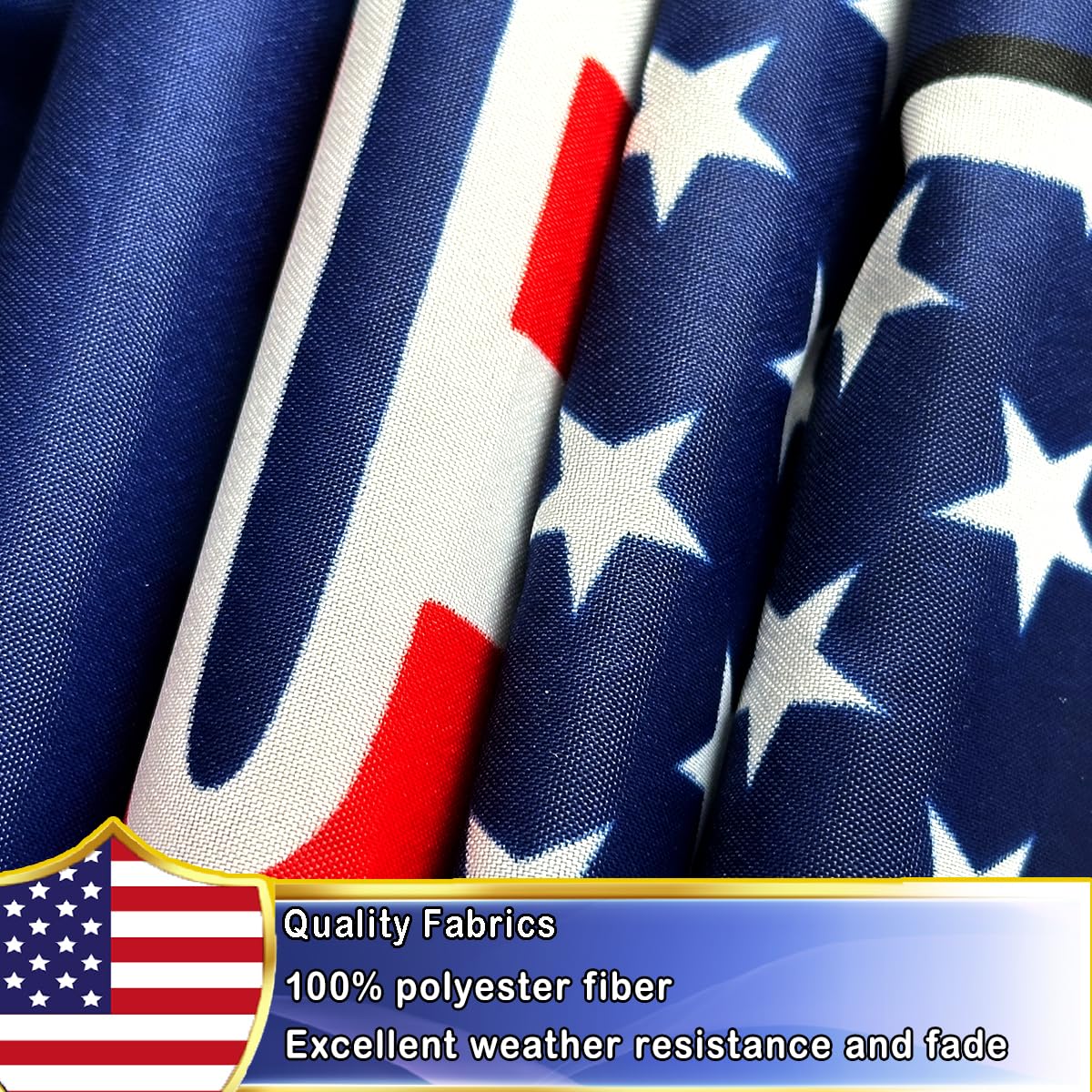 Volta UV fade resistant flag in 3 ply fabric maintains bright colors
