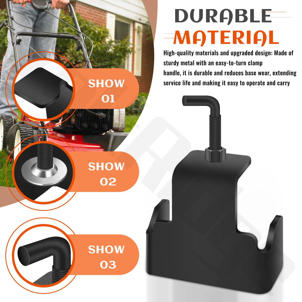 Voltridge blade removal tool clamp handle in action for safe blade removal