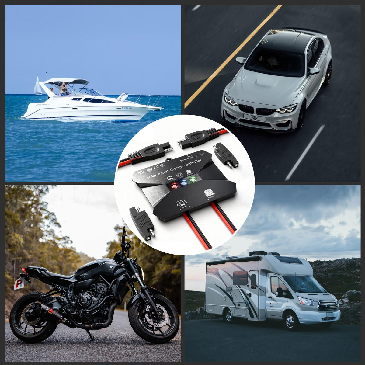 Voltset complete kit includes manual and polarity converters for plug-and-play setup.