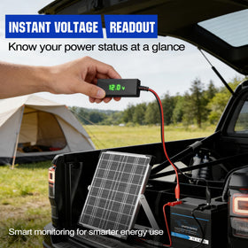 Voltset MPPT controller delivers up to 30% more efficiency for faster charging.