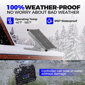 Voltset waterproof solar panel built for rugged outdoor use.