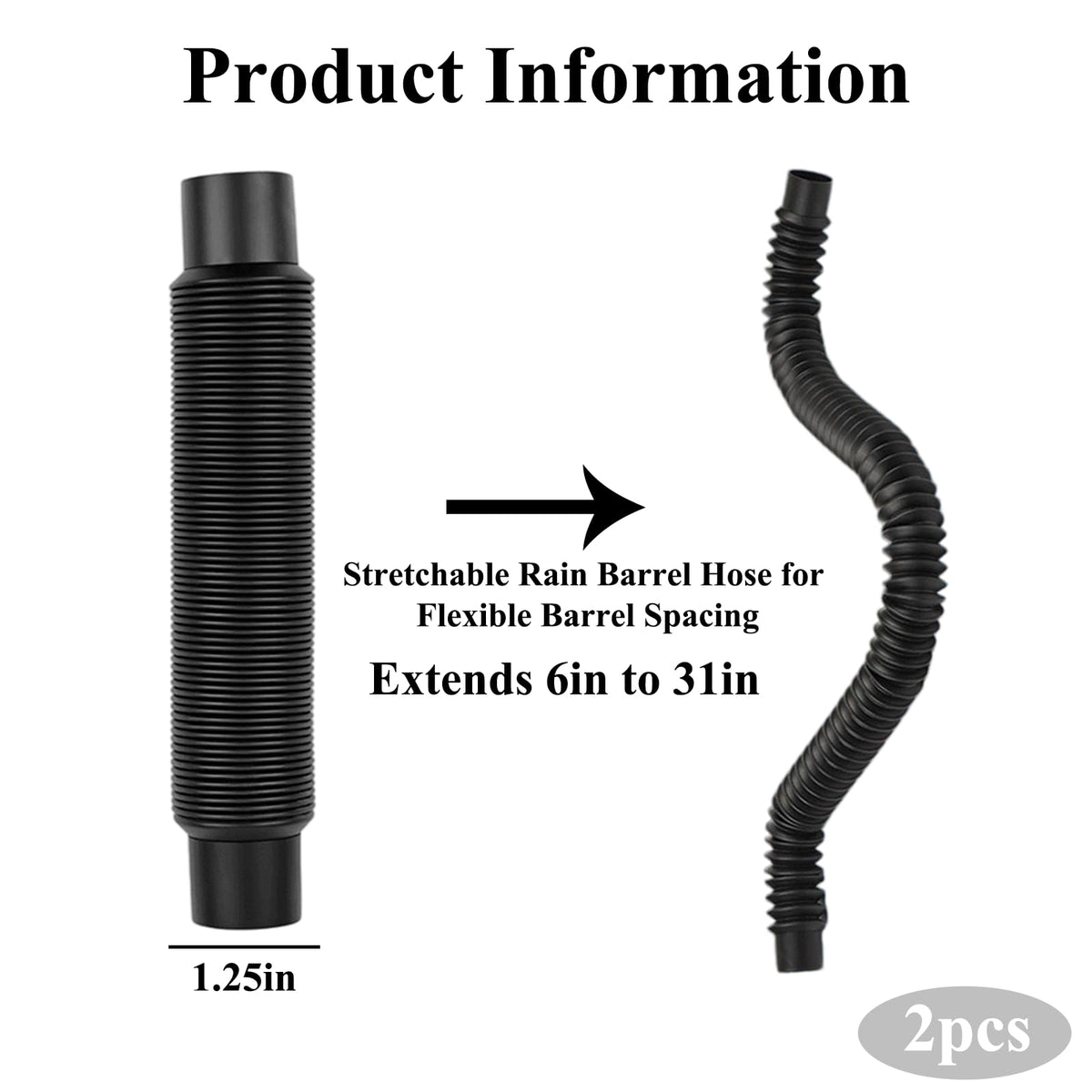 Volwiqu downspout diverter adapter for seamless two-barrel setup