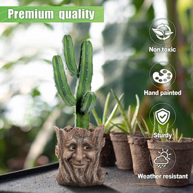 Vomiceak face planter measures 4.7 inches by 5.9 inches for small plants.