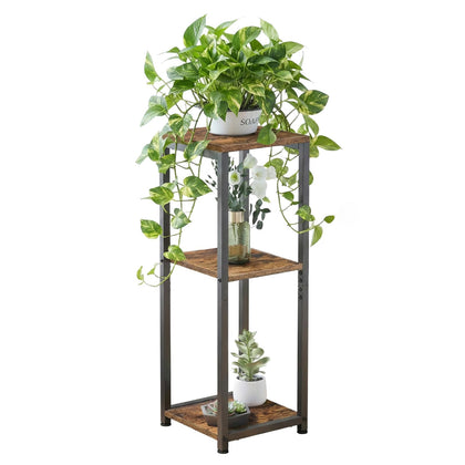 VonDream 3 Tier tall plant stand in corner view saving space and displaying plants