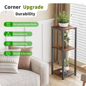 VonDream three tier stand with detailed base and shelves