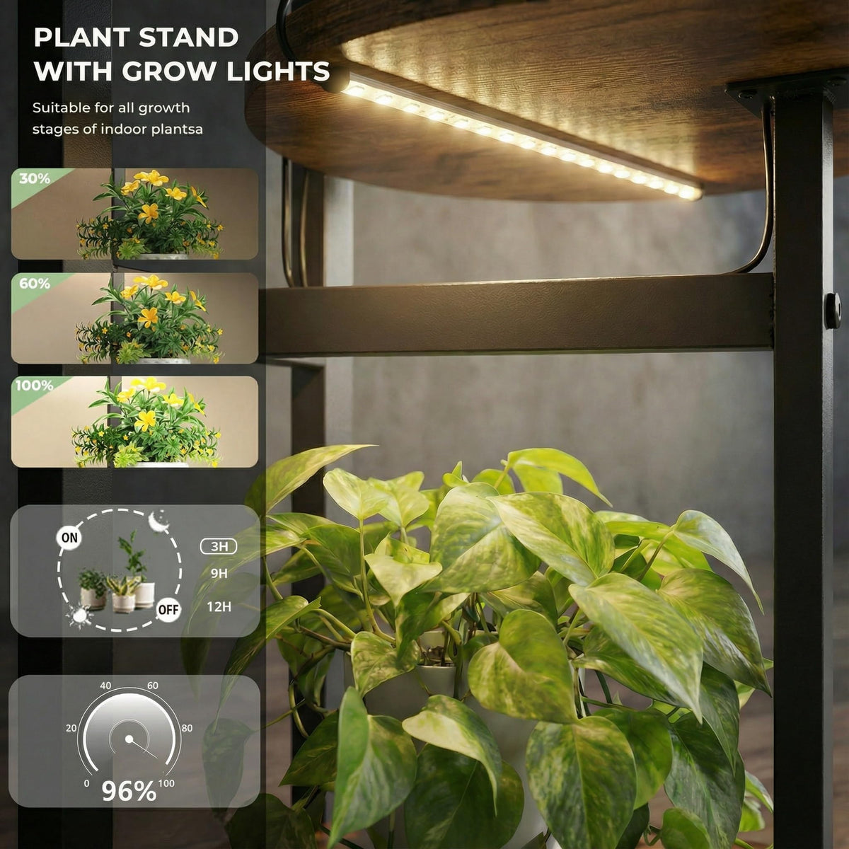 Vondream Weather-resistant MDF shelves stay durable in any season