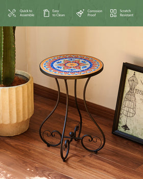 VONLUCE black steel frame provides sturdy support for indoor or outdoor setups