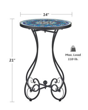 VONLUCE multipurpose plant stand doubles as a patio or bedside table