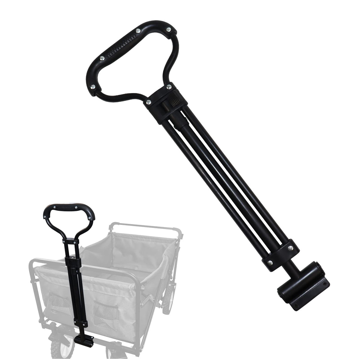 VOONKE wagon pull-handle extension enables adjustable length for easy towing.