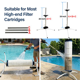 Vootenec heavy-duty pulley system adds durability to support water-logged cartridges.