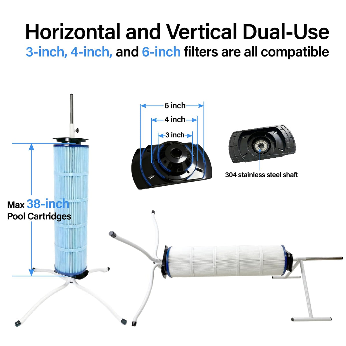 Vootenec universal compatibility guarantees secure fit for various cartridge sizes during cleaning.