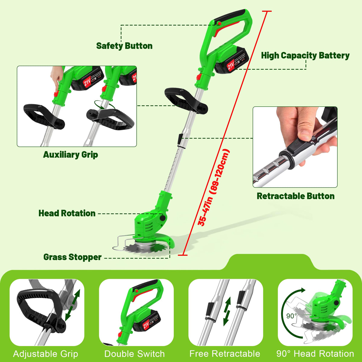 Vopot deluxe accessories set for fast setup and pruning